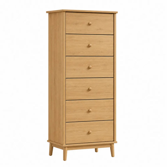 Komoda drewniana 6 szuflad 180x60x40 cm
